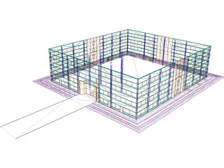 Microchip Office Building 3D Model