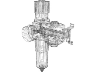 Air Regulator D-series 3D Model