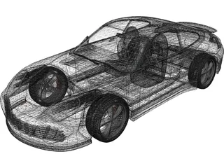 Porsche 911 996 3D Model