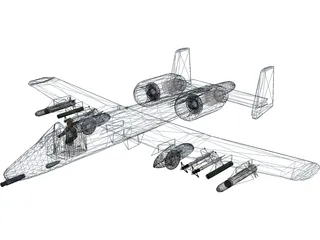 A-10 Warthog 3D Model