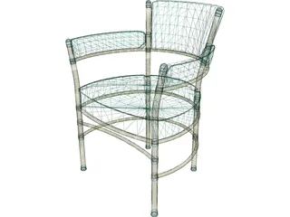 Chair Metal and Belt 3D Model