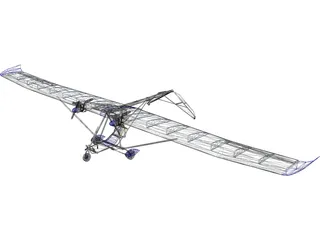 Glider Airplane 3D Model