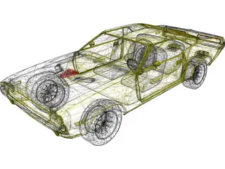 Chevrolet Camaro (1969) 3D Model