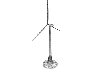 Offshore Windmill 3D Model