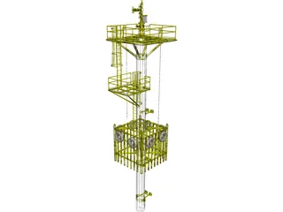 Well Caisson Deck 3D Model