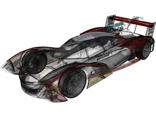 Tata Lemans LMP1 Concept 3D Model