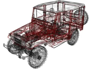 Toyota Land Cruiser FJ40 3D Model