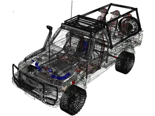 Toyota Land Cruiser FJ40 [Modified] 3D Model