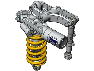 Ohlins TTX Shock Ducati 1198 3D Model