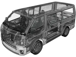 Toyota Hiace (2013) 3D Model