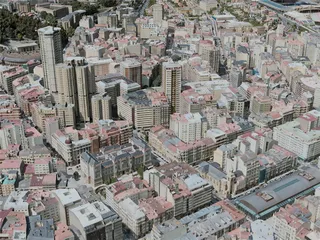 A Coruna City, Spain (2020) 3D Model