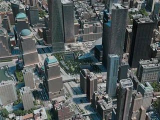 New York City, Lower Manhattan, USA (2020) 3D Model