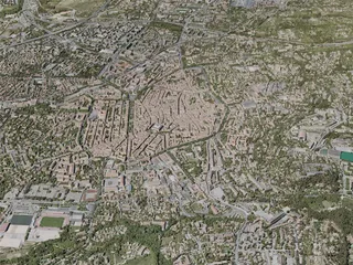 Aix-en-Provence City, France (2020) 3D Model