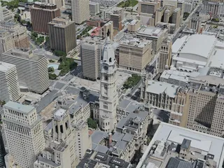 Philadelphia City, USA (2020) 3D Model