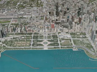 Chicago City, USA (2020) 3D Model