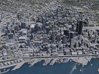 Seattle City, USA (2020) 3D Model