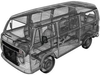 Volkswagen Kombi (2012) 3D Model