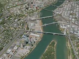 Portland City, OR, USA (2020) 3D Model
