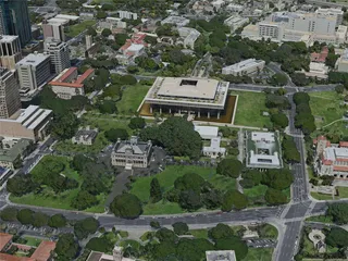 Honolulu City, HI, USA (2020) 3D Model