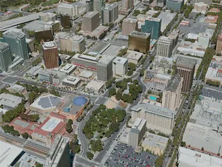 San Jose City, USA (2020) 3D Model