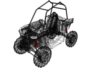 Polaris UTV Buggy 3D Model