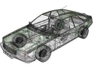 Renault Fuego (1980) 3D Model