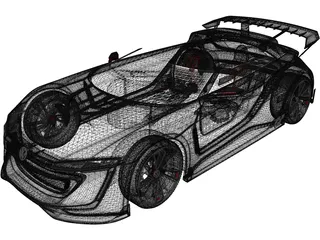 Volkswagen GTI Supersport Vision GT 3D Model