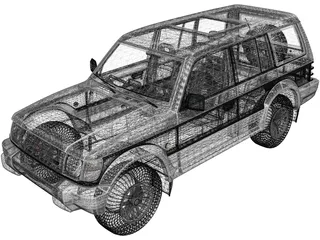 Mitsubishi Pajero (1991) 3D Model