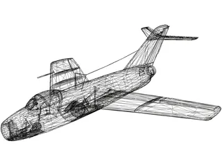 Lavochkin La-15 Fantail 3D Model