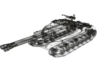 Object 703 Variant II 3D Model