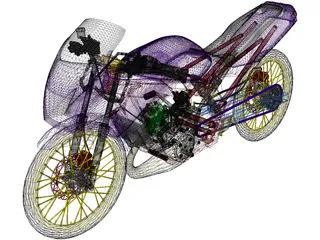 Kawasaki Serpico 150 3D Model