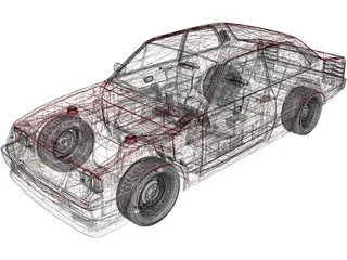 Chevrolet Chevette (1988) 3D Model