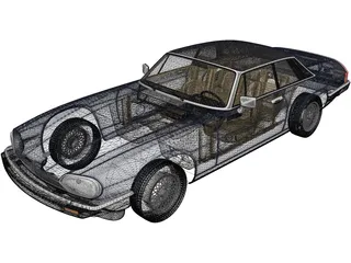 Jaguar XJ-S Coupe (1990) 3D Model