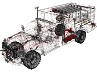 Ford F350 Offroad Pumper (2015) 3D Model