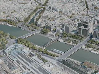 Paris City, France (2020) 3D Model