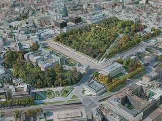 Brussels City, Belgium (2020) 3D Model