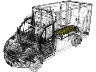 Mercedes-Benz Ambulance 3D Model