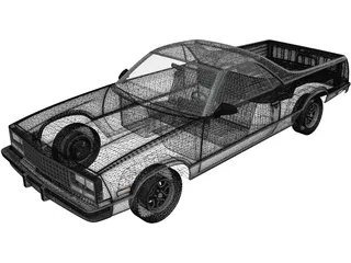 Chevrolet El Camino (1982) 3D Model