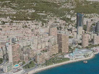 Monaco City, Monaco (2020) 3D Model