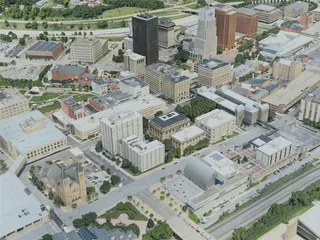 Akron City, USA (2020) 3D Model