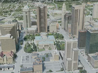 Columbus City, USA (2020) 3D Model