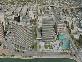 Oakland City, USA (2020) 3D Model