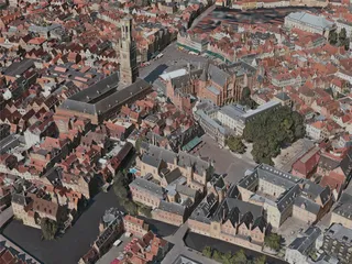 Bruges City, Belgium (2020) 3D Model