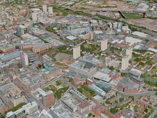 Glasgow City, UK (2020) 3D Model