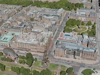 Edinburgh City, UK (2020) 3D Model