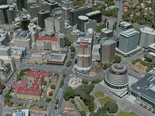 Wellington City, New Zealand (2020) 3D Model