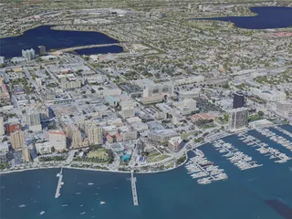 West Palm Beach City, FL, USA (2021) 3D Model