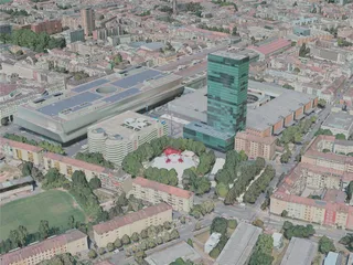 Basel City, Switzerland (2020) 3D Model