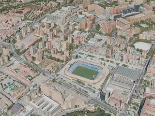 Zaragoza City, Spain (2020) 3D Model