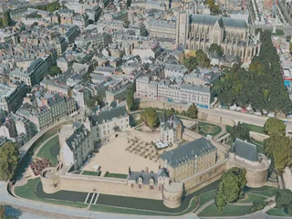 Nantes City, France (2020) 3D Model